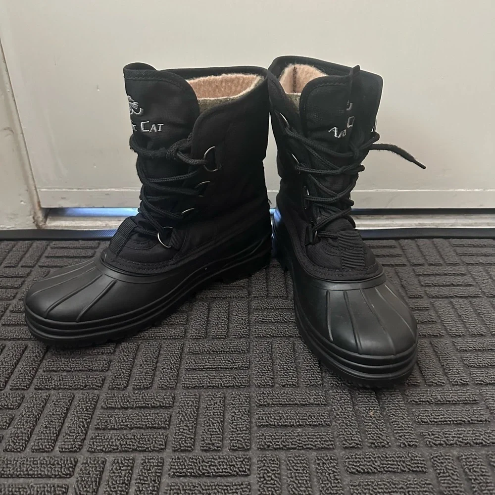 Black Kids Snow Boots